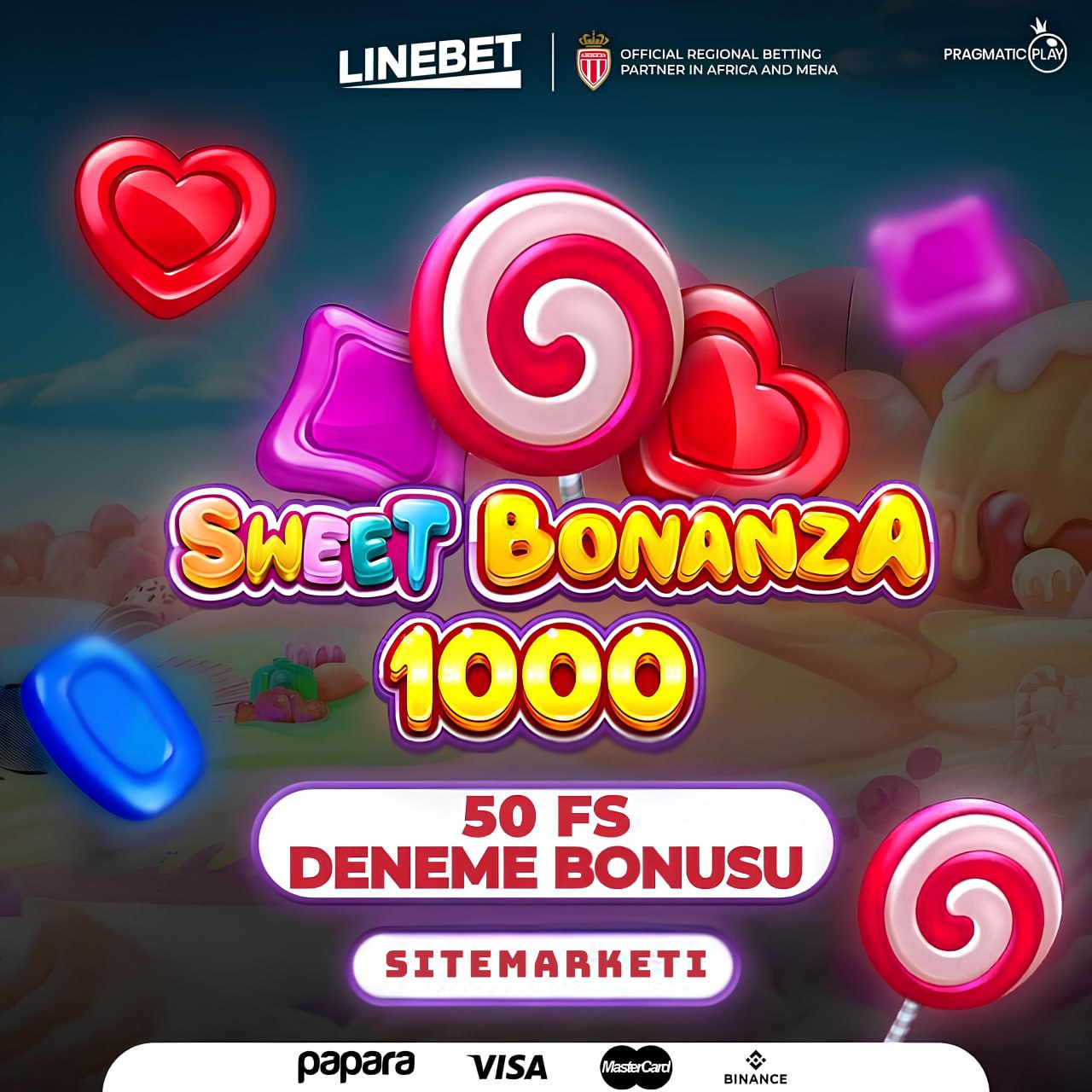 KOD: SITEMARKETI 50FS DENEME BONUSU